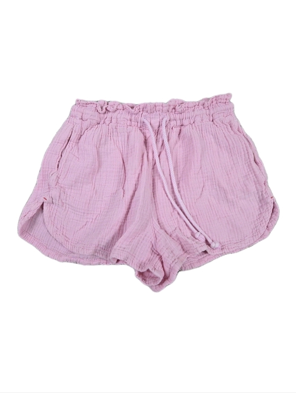 Xirena Gauzy Cotton Shorts Pink Sz XS Crepe Stretch Pockets Casual Beachy Preppy